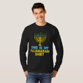 This Is My Pajamakah  Menorah Hanukkah Pajamas Cha Tシャツ (正面フル)