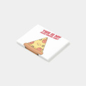 This Is My Pizza Making Shirt Heart ポストイット (アングル)
