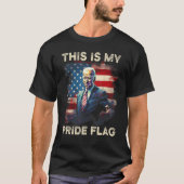This Is My Pride Flag USA American 4th of July Pat Tシャツ (正面)