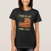 This Is My Pride Flag Usa American 4th Of July Pat Tシャツ (正面)