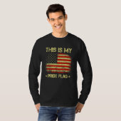 This Is My Pride Flag Usa American 4th Of July Pat Tシャツ (正面フル)