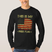 This Is My Pride Flag Usa American 4th Of July Pat Tシャツ (正面)