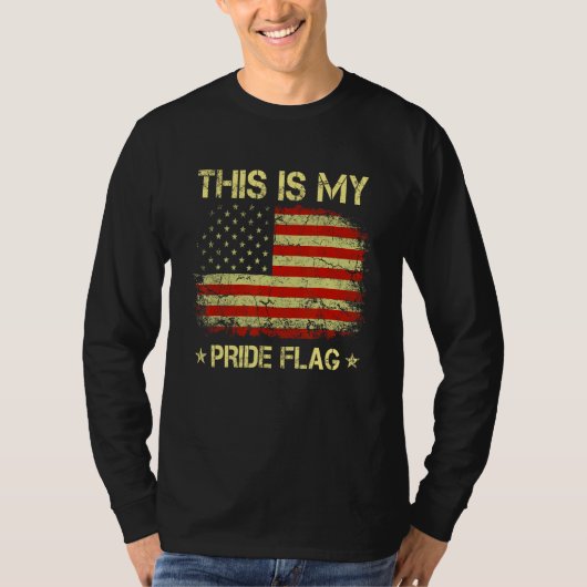 This Is My Pride Flag Usa American 4th Of July Pat Tシャツ (正面)