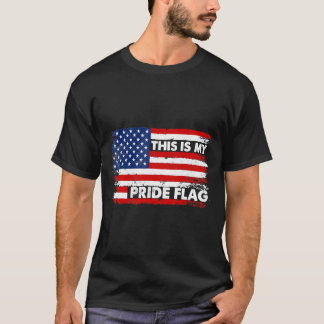This Is My Pride Flag Usa American 4Th Of July Pat Tシャツ