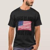 This Is My Pride Flag Usa Patriotic American 4Th O Tシャツ (正面)