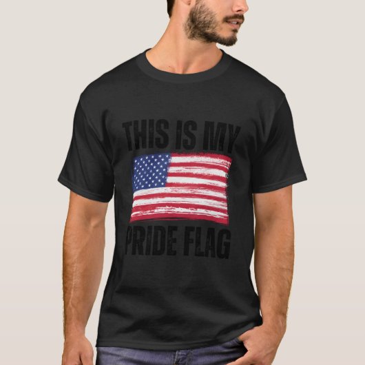 This Is My Pride Flag Usa Patriotic American 4Th O Tシャツ (正面)