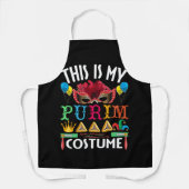 This Is My Purim Costume Jewish Happy Purim エプロン (正面)