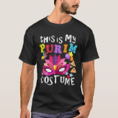 This Is My Purim Costume Mardi Gras Carnival Costu Tシャツ (正面)
