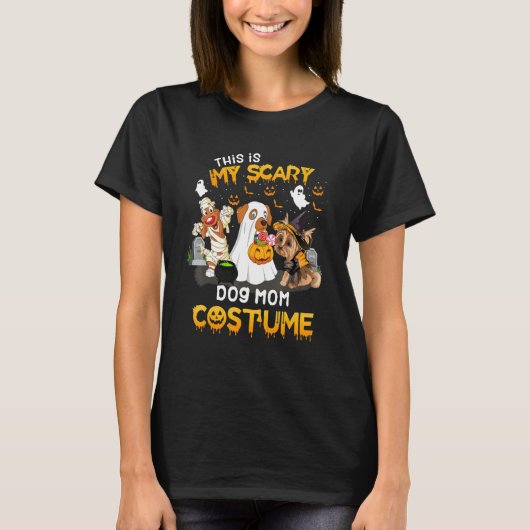 This Is My Scary Dog Mom Costume Tシャツ (正面)