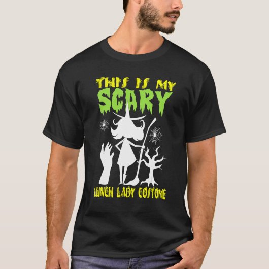 This Is My Scary Lunch Lady Costume Halloween Tシャツ (正面)