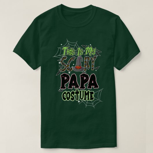 This Is My Scary Papa Costume Family Matching Hall Tシャツ (デザイン正面)