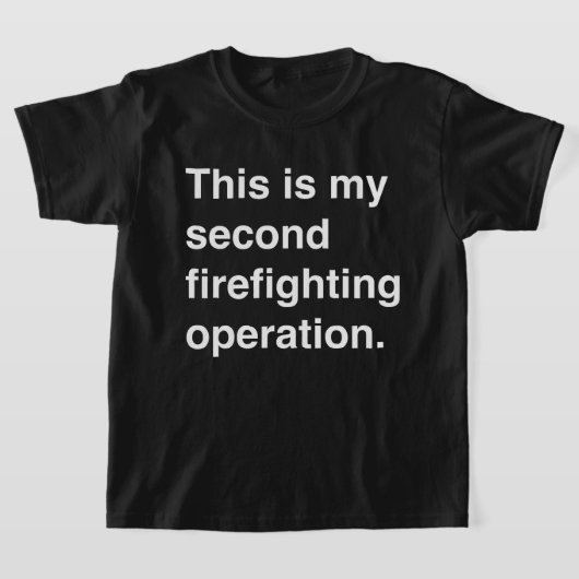 This is my second firefighting operation. tシャツ (レイダウン)