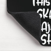 This Is My Skateboarding Pajama Shirt For Skaters マウスパッド (コーナー)