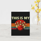 This Is My Spare Bowling Funny Bowler Men Women Ki カード (黄色い花)