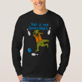 This is My Spare Shirt Funny Bowling Dinosaur Bowl Tシャツ (正面)