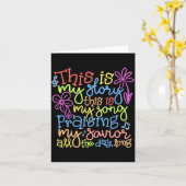 This Is My Story - Christian Faith Gift  カード (黄色い花)