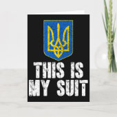 This Is My Suit Support Ukraine Trident Ukrainian  カード (正面)