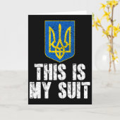 This Is My Suit Support Ukraine Trident Ukrainian  カード (黄色い花)
