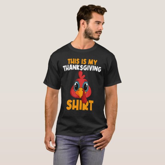 This Is My Thanksgiving  Happy Turkey Day Thanksgi Tシャツ (正面フル)