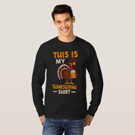 This Is My Thanksgiving Happy Turkey Day Thanksgi Tシャツ (正面フル)