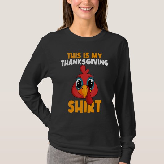 This Is My Thanksgiving  Happy Turkey Day Thanksgi Tシャツ (正面)