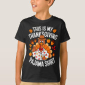 This Is My Thanksgiving Pajama Costume Tシャツ (正面)