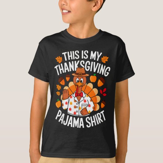 This Is My Thanksgiving Pajama Costume  Tシャツ (正面)