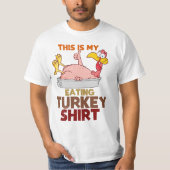 This Is My Turkey Eating Shirt – Funny Thanksgivin Tシャツ (正面)
