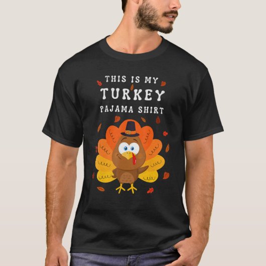 This is My Turkey Pajama Tees  Pajamas Matching Fa Tシャツ (正面)