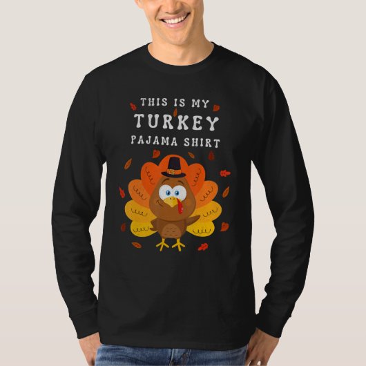 This is My Turkey Pajama Tees  Pajamas Matching Fa Tシャツ (正面)
