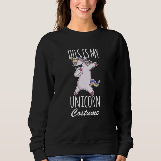 This Is My Unicorn Costume  Lazy Easy スウェットシャツ (正面)