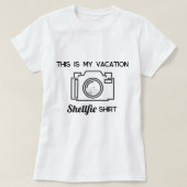 This is My Vacation Shellfie Shirt – Womens TShirt Tシャツ (デザイン正面)