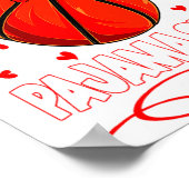 This Is My Valentines Basketball Pajama For Kids B ポスター (角)