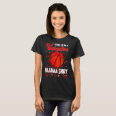 This Is My Valentines Basketball Pajama For Kids B Tシャツ (正面フル)