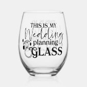 This Is My Wedding Planning Glass ステムなしワイングラス (裏面)