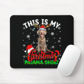 This Is My Weimaraner Dog Ugly Christmas Pajama Sw マウスパッド (マウス)