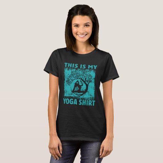 This Is My Yoga   Meditation  Retro Namaste  2 Tシャツ (正面フル)
