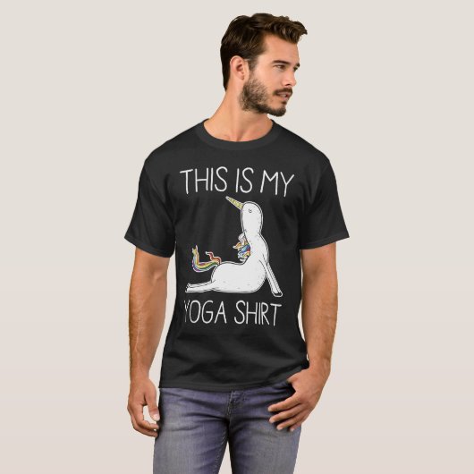 This Is My Yoga Unicorn Tシャツ (正面フル)