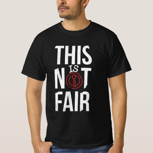 This is not fair-助け合う手: 団結と支援 tシャツ (正面)