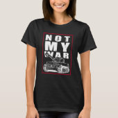 This is not my war outfit with anti war slogan tシャツ (正面)