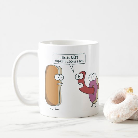 This is not what it looks like コーヒーマグカップ (ドーナツ)