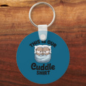 This Is Our Cuddle Shirt Adorable Otters キーホルダー (正面)