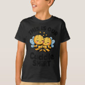 This Is Our Cuddle Shirt Cute Bees Couple  Tシャツ (正面)