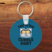 This Is Our Cuddle Shirt Cute Bumble Bee Couple キーホルダー (正面)