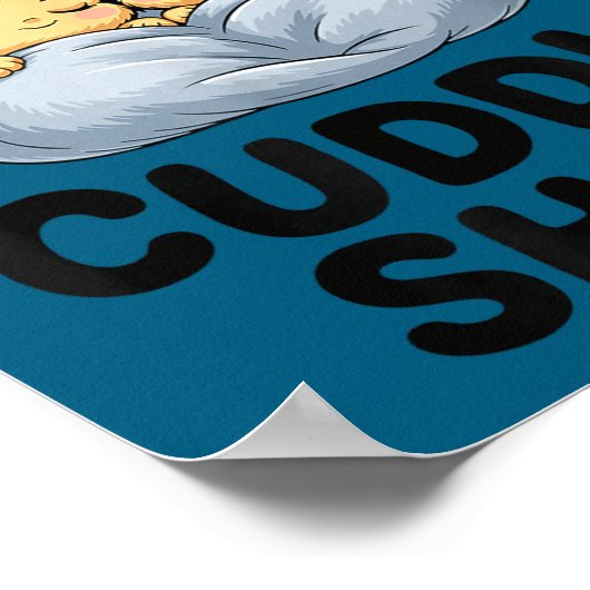 This Is Our Cuddle Shirt Cute Bumble Bee Couple  ポスター (角)