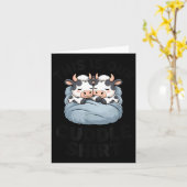 This Is Our Cuddle Shirt Cute Cow Couple Matching カード (黄色い花)