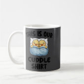 This Is Our Cuddle Shirt Cute Cozy Duck Couple  コーヒーマグカップ (左)