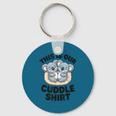 This Is Our Cuddle Shirt Cute Koala Couple  キーホルダー (正面)