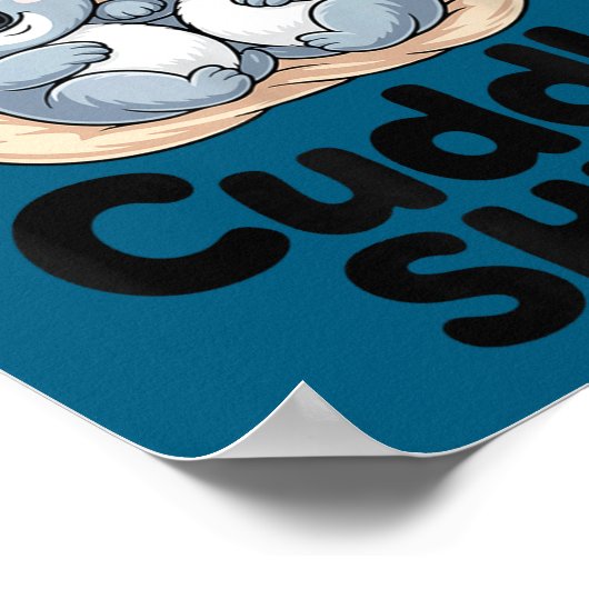 This Is Our Cuddle Shirt Cute Koala Couple  ポスター (角)