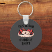 This Is Our Cuddle Shirt Cute Ladybug Couple  キーホルダー (正面)